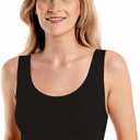 Floatley to The T-Shirt Scoop Neck Bra for Women, Silky Comfort Wirefree Seamless Grip Band Pullover Bra with Removable Pads (Medium, Black)
