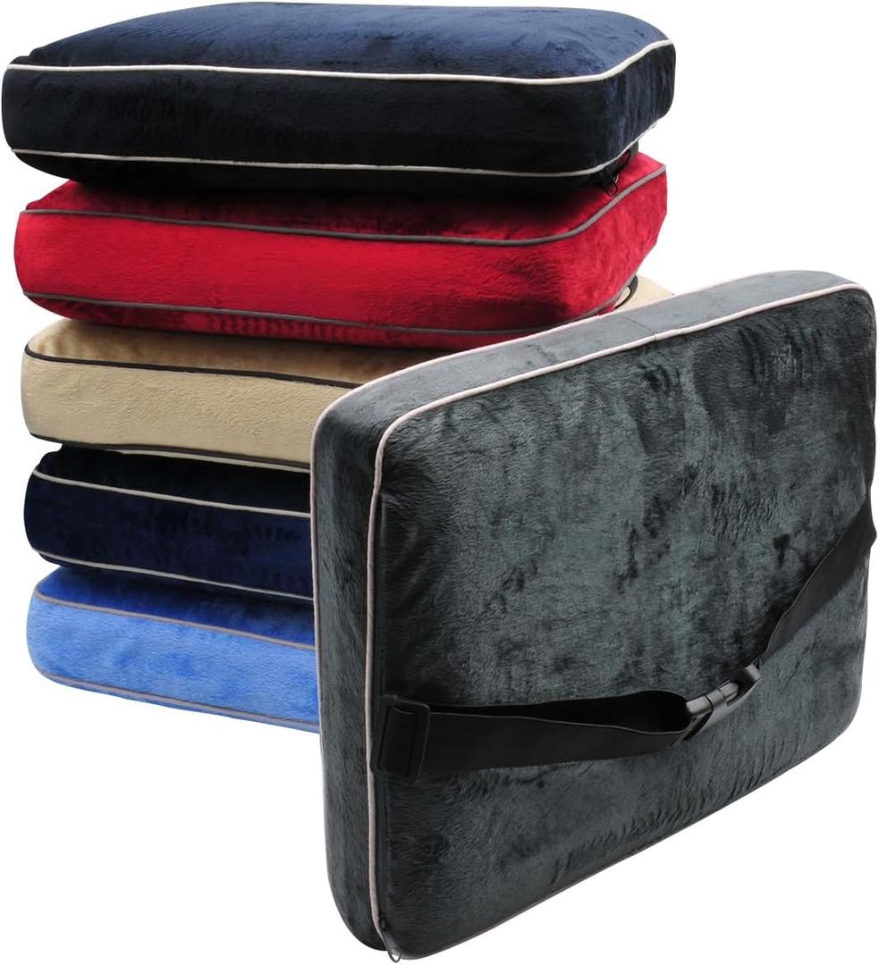 BCOSQPBUF Square Memory Foam Buckle Pillow, Assorted Colors