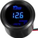 ESUPPORT Car 2" 52mm Digital Volt Voltage Gauge Blue LED