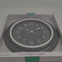 La Crosse Clock 18 In. Louisa Quartz Analog Wall Clock, Cool Grey