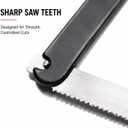 Meat Saw for Home Butchering, 18 in Manual Bone Saw with Steel Blade