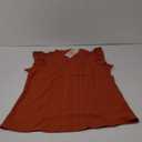 Kirundo Sleeveless Tops for Women Dressy V Neck Blouses Work Pleated Shirt S