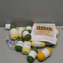 Blanket Crochet Kit for Beginners, Granny Squares Crochet Blanket Kit with Soft Yarns, Detailed Instructions & Step-by-Step Tutorials, Easy Knitting Kit for Beginner Craft Gift(Yellow Sunflower)