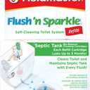 Fluidmaster 8202P8 Flush 'n Sparkle Automatic Toilet Bowl Cleaning System Refills, BioBalance Septic 2-Pack