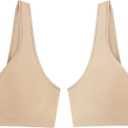Hanes Women's Wireless Bra, Smooth Comfort Full-Coverage T-Shirt Bra for Women, Single Or 2-Pack (Beige, M)