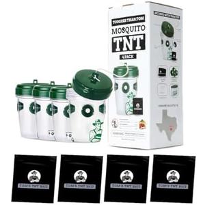 Tougher Than Tom Mosquito TNT 2.0 Natural Mosquito 4 Bait Bags, Outdoor Insect Control, Easy Setup, Family & Pet Friendly, Ideal for Backyards, Camping, Gardens, BBQs, Picnics & More, Pack Of 5