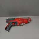 NERF Elite Disrupter Blaster - 6-Dart Rotating Drum, Slam Fire, Translucent Red