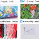 Findvoor Stamped Cross Stitch Kits for Beginners Full Range of Cross Stitching Embroidery Pattern for Adults, 11CT DIY Needlepoint Embroidery Starter Kits-Flying Eagle 17.7x17.7 inch