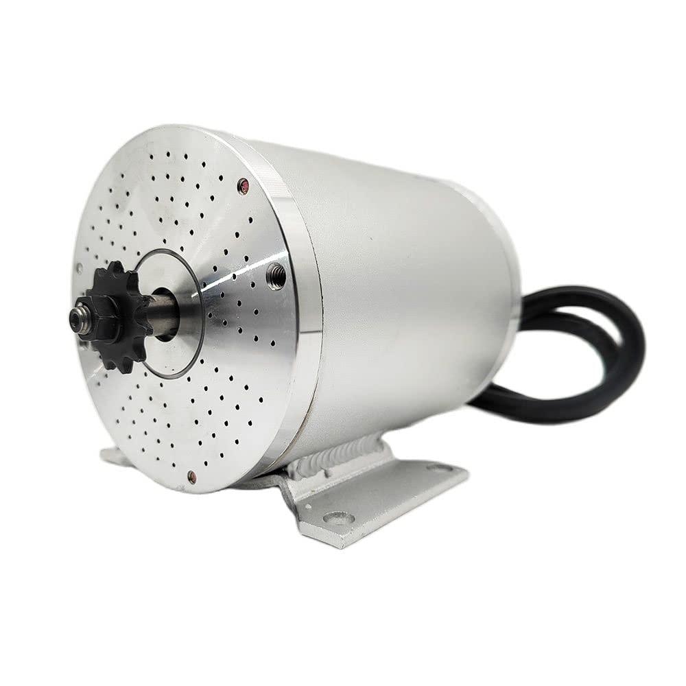 48V 2000W 4500RPM Electric Scooter BLDC Motor MY1020 for E-Scooter Motorcycle Accessories Part (Type, 48V 2000W Motor), Silver