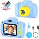VATENIC Kids Toys for 3-10 Year Old Boys Girls, Kids Camera 1080P 2inch HD Children Digital Cameras for Girls Best Birthday Toys,Toddler Camera Gift for 3-9 Year Old Boy (with 32G SD Card) (Blue)