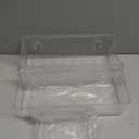 Nieifi Adhesive Wall Shelf, Shower Shelves 5 Pack with Soap Holder, Shower Organizer for Bathroom Organization, Clear