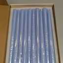 20-Pack Ice Blue Taper Candles Unscented, 10 Inch Tall Dinner Table Candles for Winter Wedding Centerpieces, Bulk Candlesticks Smokeless Dripless, Cool Blue Decorative Candle for Home Decor