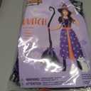 Spooktacular Creations Light Up Witch Costume for Toddler Girls, Fairy Tale Witch Outfit for Kids Halloween Dress Up Parties (Toddler (3-4 yrs), Purple)