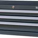Workington Industrial 3 Drawers Portable Metal Intermediate Box, 26" Middle Tool Chest Cabinet with Ball Bearing Drawer Slides, Steel Tool Storage Box Organizer 4009 Gray (Grey)