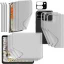 [3SET 13PCS] Pixel 9 Pro Fold 5G 2024 Premium TPU film Screen Protector with Hinge Protector [Anti-glare (Matte) 3set 12pcs] [1 Tempered Glass Lens protector] Scratch Resistant HD Case Friendly [Perfect Fit for foldable Screen] KIKNKILIN