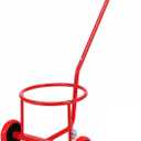 Portable Hand Truck with Wheels, Holds Up to 250 lbs, Red