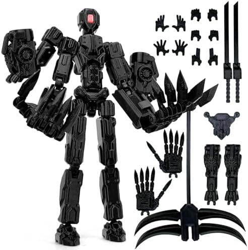 T13 Assembly Completed Action Figure, T13 Multi-Jointed Movable Robot Action Figure Set,Collectors Desktop Decorations for Game Lovers Toys