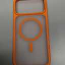 TORRAS Stronger Magnetic & Shockproof for iPhone 17 Pro Max Case, Fit for MagSafe, Military Grade Drop Protection, Camera Control, DIY Button, Slim for iPhone 17 Pro Max Case Translucent Orange