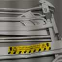 Regalo Safety 29-49" Easy Step Extra Wide Baby Gate for Doorways & Bottom of Stairs, Pressure Mounted Safety Gate with Door for Babies, Toddlers & Pets, White