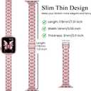 STIROLL Thin Replacement Band Compatible for Apple Watch 38mm 40mm 41mm 42mm(Series 11 10), Stainless Steel Metal Wristband Women Men for iWatch Ultra SE Series 9 8 7 6 5 4 3 2 1, Rose Pink (No Case)