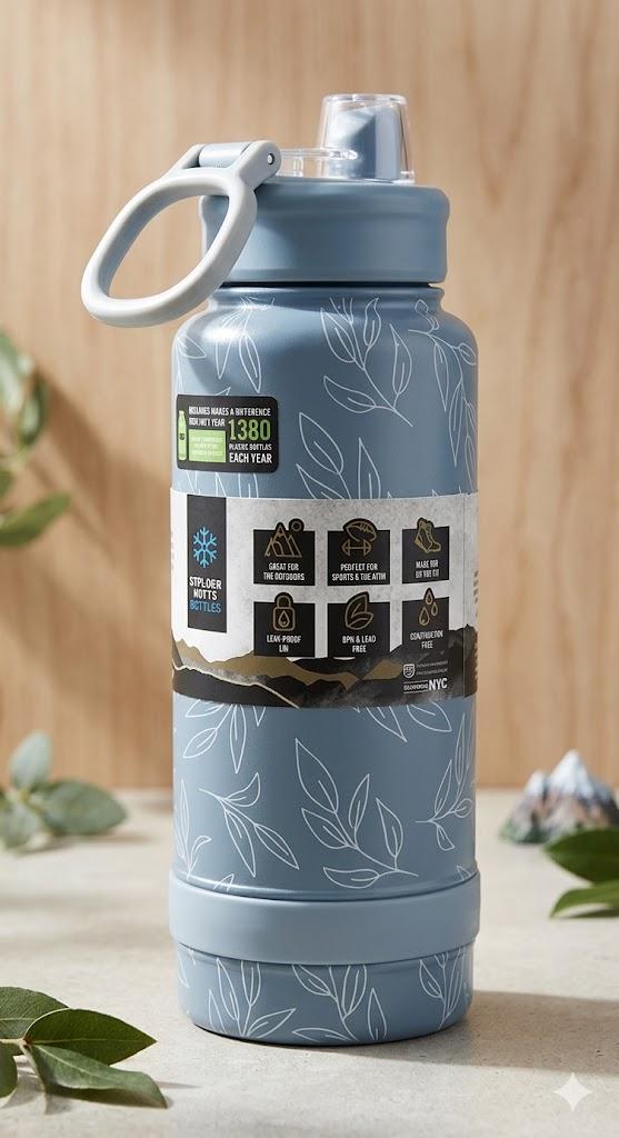 Manna Push Stainless Steel Bottle 40oz