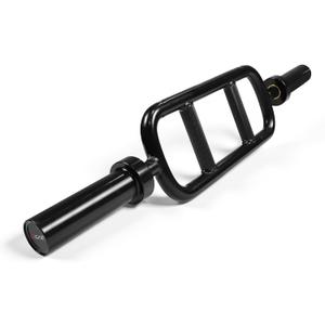 CAP Barbell 2' Solid Olympic Triceps Bar, No Collars, Black (New Version) (OBIS-34SB-3)