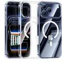 Maledan for iPhone 17 Pro Case Clear with MagSafe, Camera Control - Slim Magnetic 17 Pro Case, Military Drop Protection Phone Cover for iPhone 17 Pro, Non-Yellowing Transparent