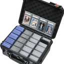 Graded Card Case Storage Box: Trading Card Storage for PSA BGS SGC Toploaders with 12 Dividers, Sports Cards Cases for Baseball Football MTG Slab Holder Collector Gift Carry Organizer Display800+
