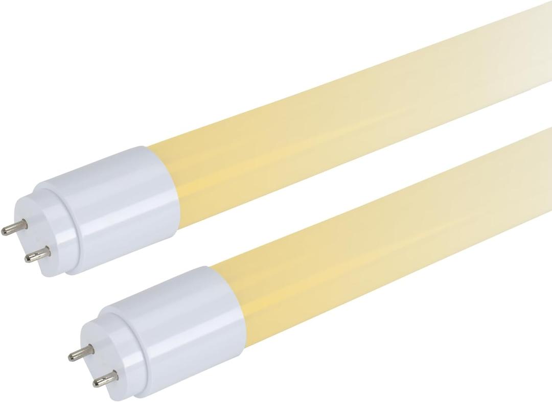 T8 T12 4FT LED Tube 1-10V Dimmable 3500K/4000K/5000K Adjustable, 20W F32T8/F40T12 LED Replacement for Fluorescent Light Bulb, Ballast Compatible&Bypass Dual-Ended, UL & DLC Listed(2 pcs)
