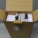 Curtain Rods for Windows 48 to 84 Inch, HOTOZON Bronze Curtain Rods 2 Pack, New Splicing Window Rods for Windows, Single Drapery Rod with Netted Finials, Antique Bronze