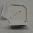 BRAINWAVZ Drill Free Tilted Corner Wall Mount Small Shelf for Baby Monitors, Home Security Cameras & More, Strong VHB Adhesive with Screw in Option, Easy to Install, No Mess (White, 4" TILTED)