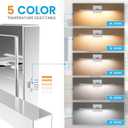 VOLISUN Modern Bathroom Vanity Light 24 inch, Rotatable, 14W Dimmable 5CCT Led Bathroom Light Fixture Over Mirror, Chrome Vanity Light for Bathroom Mirror Cabinets-ETL Certificated