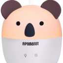 Small Essential Oil Diffuser,160ml Cute Koala Cartoon Aromatherapy Diffusers with Auto Shut-Off Function,Cool Mist Humidifier with Warm White Lights for Home Office Bedroom