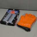 KITCHEN PERFECTION Silicone Smoker Oven Gloves -Extreme Heat Resistant BBQ Gloves -Handle Hot Food Right on Your Smoker Grill Fryer & Pit | Waterproof Oven Mitts |Superior Value Set+3 Bonuses (One Size Fits Most, Orange)
