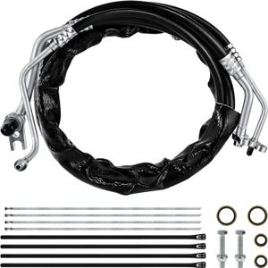 MuHize C68100 Upgraded Rear AC Line Set - Air Conditioning Hose Kit Compatible with Dodge Caravan/Grand Caravan/Chrysler Town & Country