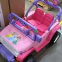 Power Wheels Disney Princess Jeep Wrangler Ride-On Battery Powered Vehicle with Sounds & Phrases for Preschool Kids Ages 3+ Years​