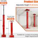2 Pack House Floor Jacks, 21"-43" Height Range, 11023 LBS Max Load