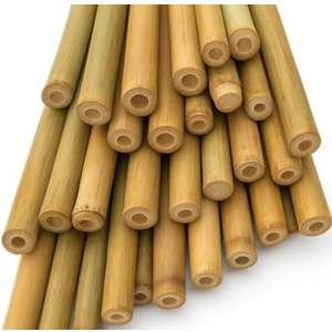 LJAAJSUV 24 inches Plant Stakes Natural Garden Bamboo Sticks for Indoor and Outdoor Plants, Plant Support Stakes for Tomatoes, Beans, Potted Plants (Pack of 2, Count of 60)