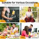 Cordless Mini Blender Make Smoothies & Shakes - Portable Blender with 380ML BPA-Free Travel Cup, USB Rechargeable, Easy to Clean, Suit in Gym/Office
