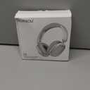 RORSOU C6 Active Noise Cancelling Headphones, Wireless Over Ear Bluetooth Headphones, 60H Playtime, Lightweight Folding Deep Bass Comfort Fit Ear Cups Headset with Mic for iPad/Travel/PC/Home Silver