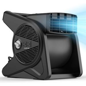 shinic 15" Utility Pivoting Blower Fan, for Work Shop Garage Gym Jobsite, Medium