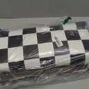 VivaNest Black Checkered Grid Checkerboard Kitchen Rug Sets [2 PCs], Anti-Fatigue, Waterproof Non-Slip Kitchen Mats Heavy Duty Ergonomic Comfort Foam Rug for Floor, Home, Laundry, 17"x29"+17"x47"