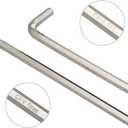 MOUNT 21PCS Long Arm Hex Key Set, Cr-V Alloy Steel, Hinged Carry Case for Easy Organization, Metric/SAE Sizes, Tool Kit for Home & Vehicle Maintenance