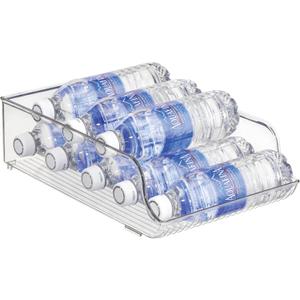 iDesign Water Bottle Organizer for Fridge or Pantry - Clear - Made in USA