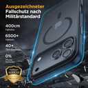 Miracase Magnetic for iPhone 17 Pro Case 6.3" with Screen Protector, [Compatible with MagSafe] Military-Grade Protection, Anti-Fingerprint, Slim Thin Phone Case for iPhone 17 Pro Cover, Black