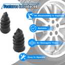 4 x BDZMC 60PCS Tire Repair Rubber Nail, Tire Puncture Repair Tool Kit with Screwdriver, Self Service Vacuum Tire Repair Screw Plug, Tire Repair Kit for Car Truck Motorcycle Tractor (60PCS)