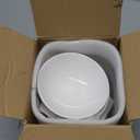 HillSpring 8oz Small Porcelain Footed Bowls, 5" White Pedestal Bowls for Nuts, Desserts, Ice Cream, Creme Brulee and Pudding, Oven Safe, Set of 3