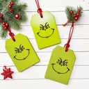 4Pack 80 Pcs Christmas Face Eyes Stickers for Crafts Small 2.4 x 2 Inch Vinyl Faces Transparent Decals for Ornaments Glass Drinking Cups Wood Decorations Balls Party Supplies (hand80)