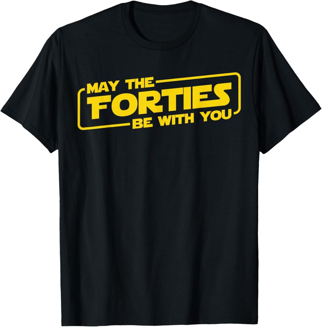 40th Birthday Gifts May The Forties Be With You Shirt 1979 T-Shirt S
