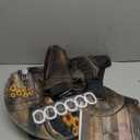 4Pcs Brown Cowboy Shower Curtain Rustic Theme Western Bathroom Set with Non-Slip Rugs, Rustic Farmhouse Shower Curtain with Sunflower and Barn Design, Washable Fabric, 12 Plastic Hooks